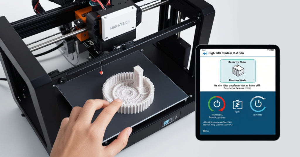 Professional 3D printing workspace featuring multiple printers and organized filament storage for reliable production.