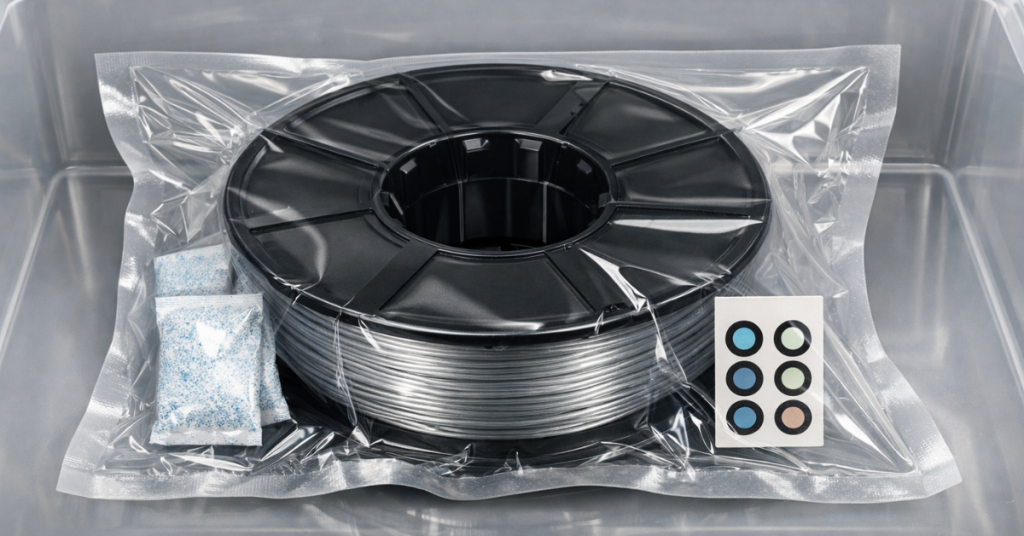 vacuum-sealed-filament-with-desiccant-and-humidity-card
